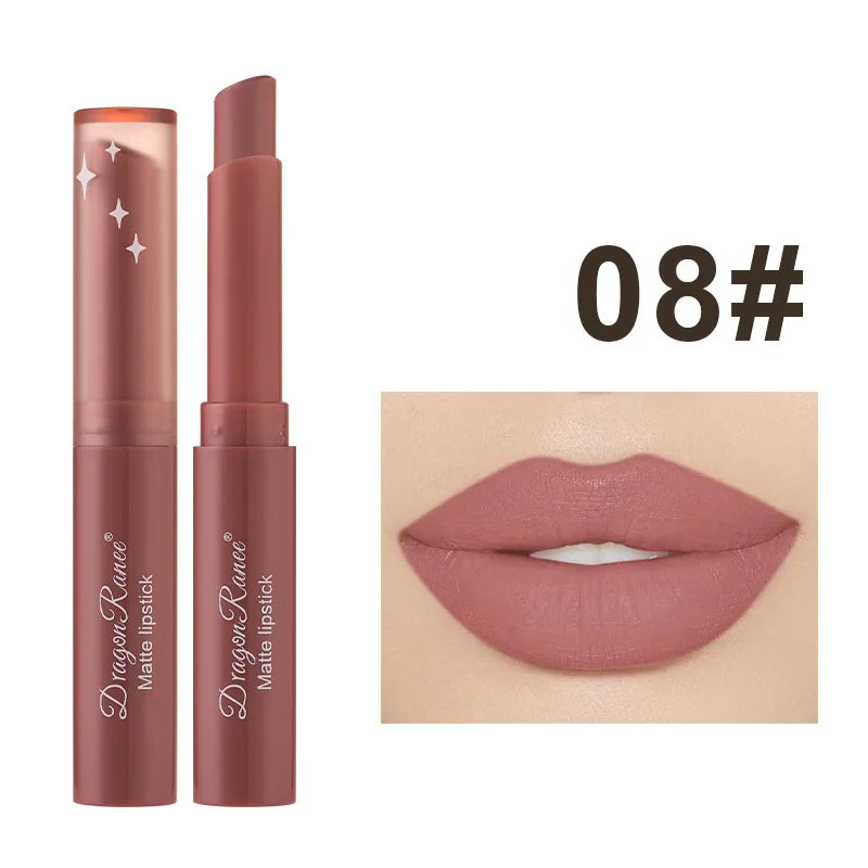 Nude Matte Lipstick Waterproof Nude Pink Lip Sticks Not Fading Sexy Red Velvet Lipsticks for Women Make Up Lasting Lip Cosmetics