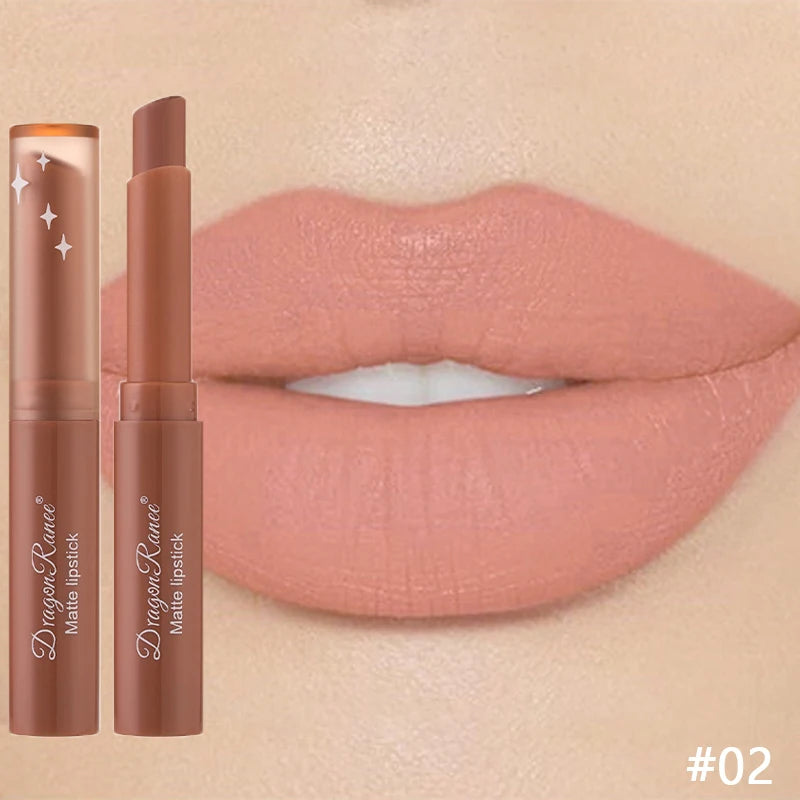 Nude Matte Lipstick Waterproof Nude Pink Lip Sticks Not Fading Sexy Red Velvet Lipsticks for Women Make Up Lasting Lip Cosmetics