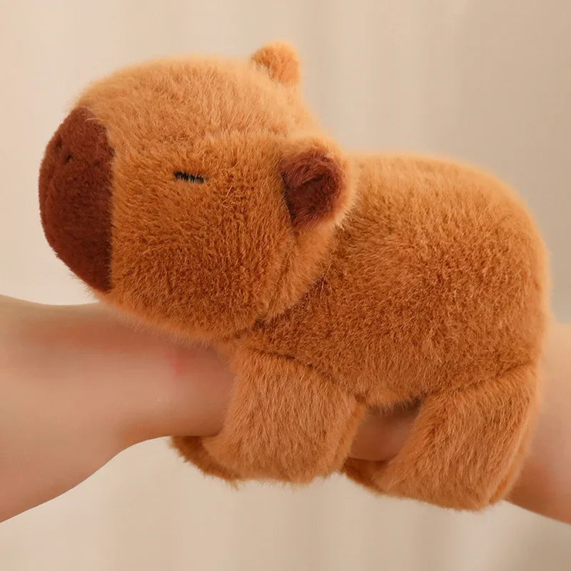 Rytanda capibara Clap Circle Toys Slap Snap Wrap Wristband bracciale Capybara peluche Hand Ring Fun Pop Circles