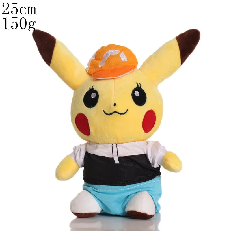 20cm Pikachu Pokemon Plush Doll Charmander Bulbasaur Squirtle Psyduck Eevee Plush Soft Stuffed Animals Peluche Plushie Toy Gifts