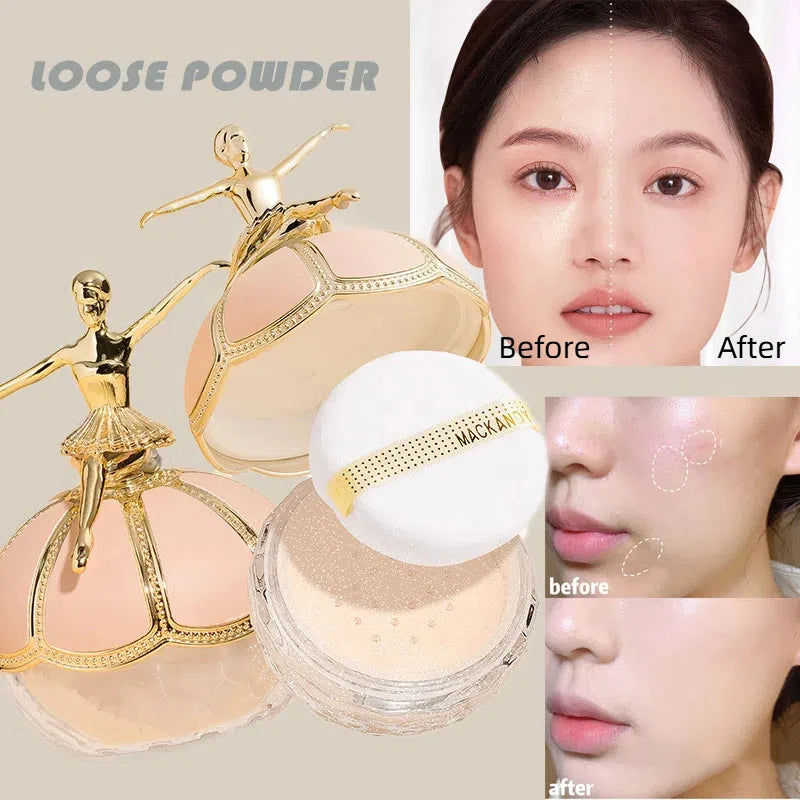 Air Sensitive Ballet Makeup Loose Setting Powder Long-lasting Base Face Control Shimmer Matte Foundation Full Coverage Cosmetics