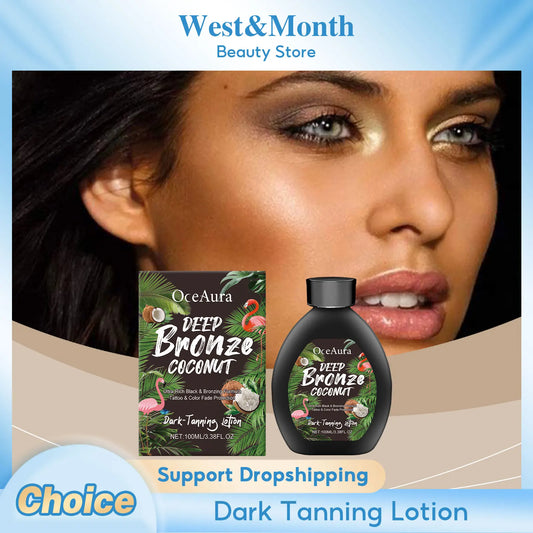 Coconut Tanning Lotion Sunless Tanner Bronzing Enhancer Darkening Booster Hydrate Sexy Golden Brown Sunbeds Self Bronzer Lotion