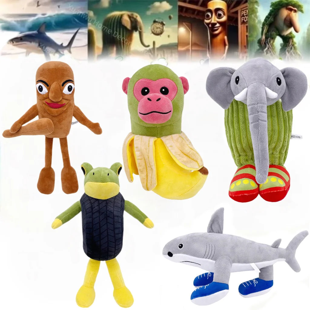 Tralalelo Tralala Plush Tungtungtung Italian Brainrot Al Tralalero Tralala Plush Doll Stuffed Soft Pillow Custom Toys