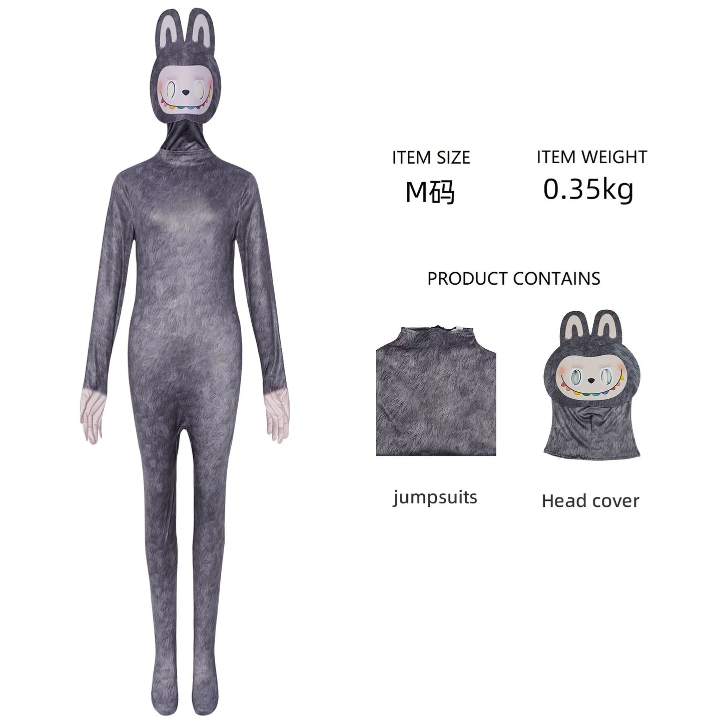 NEW Labubu cos costume Halloween Labbu adult children's one-piece cosplay anime stage performance costume