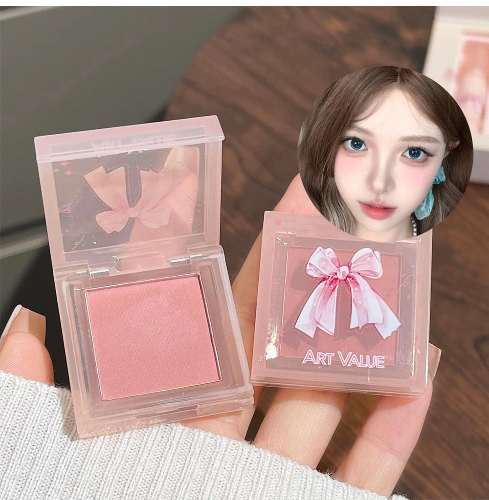 6Pcs/Box Matte Lipstick Set Lips Makeup Velvet Nude Lip Gloss Moisturizing Lip Glaze Face Blush Palette Makeup Set Necklace Gift