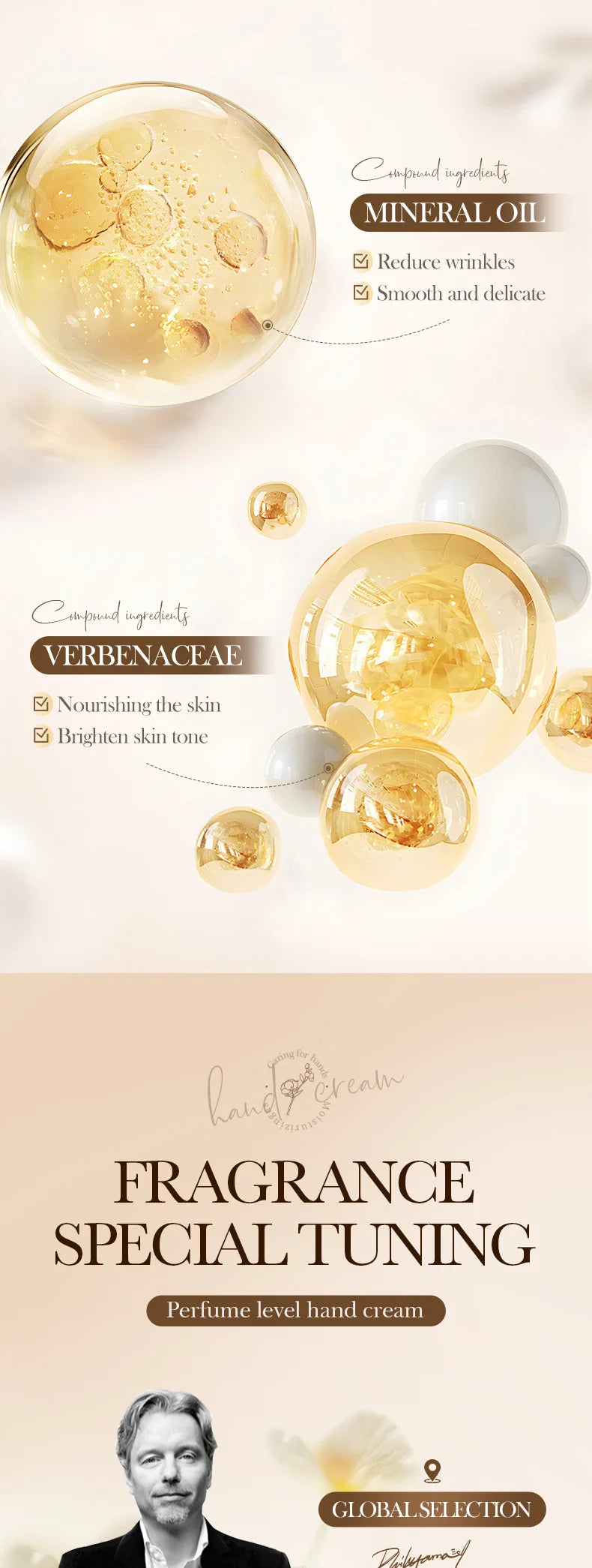 30g Garden perfume Hand Cream Plant Extract Moisturizing Flowers Nutrients Dry Crakced Repair Soft Whitening Oil Control Rose