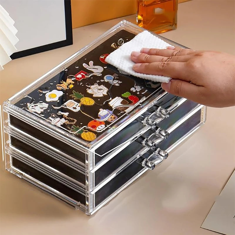 Pin Display Box, 3 Drawers