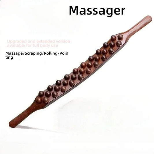 Carbonized Wood Lymphatic Drainage Massager Wooden Gua Sha Massage Stick Neck Back Relaxation Guasha Tool Body Anti Cellulite