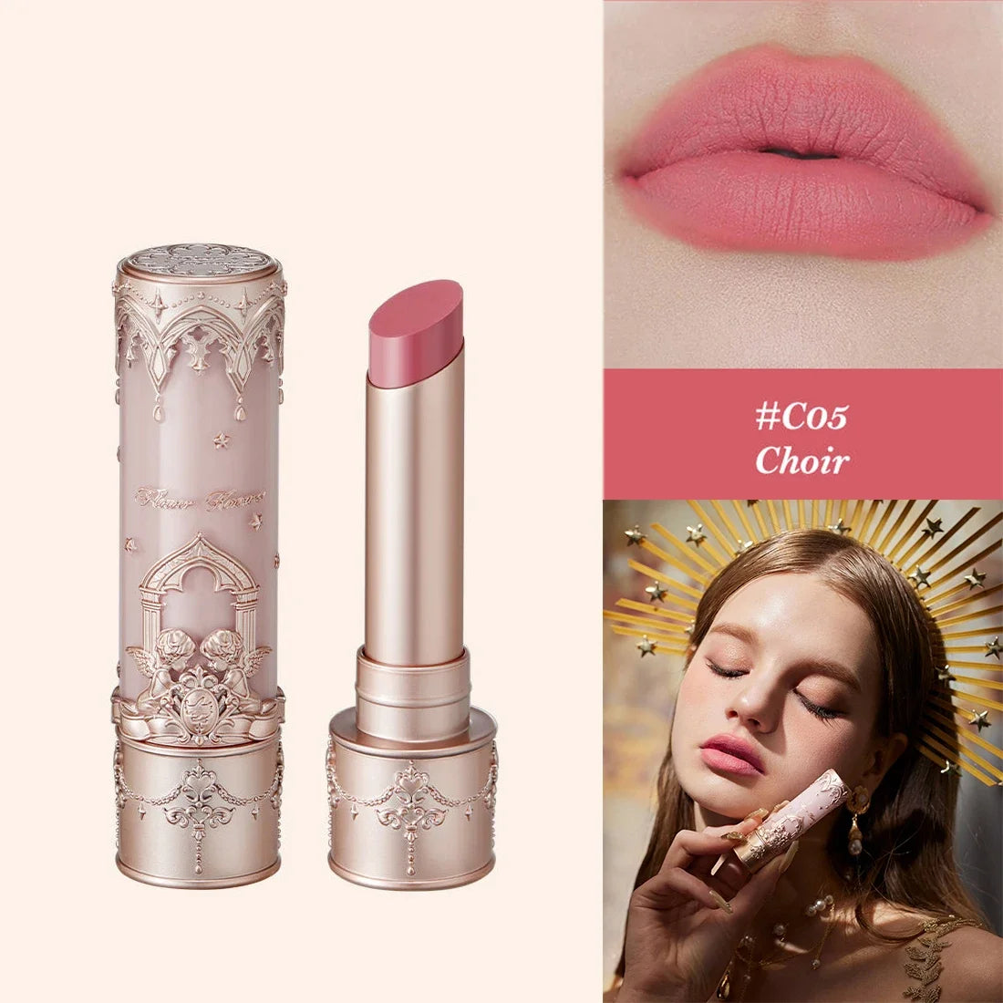 Flower Knows Little Angel Velvet Matte Lipstick Waterproof Long Lasting Soft Moisturizing Lip Gloss K Beauty Clean Girl Makeup