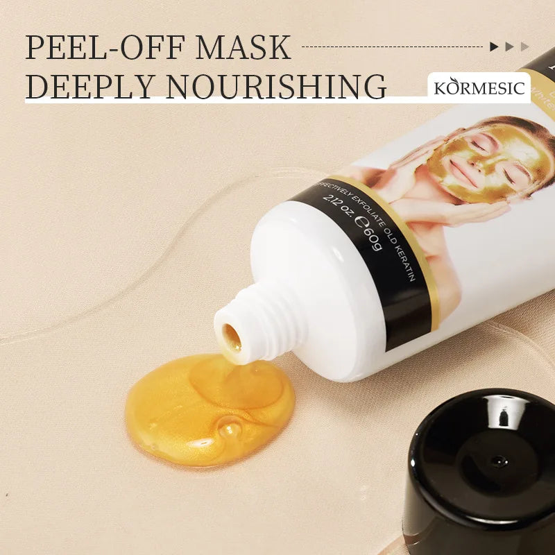 Kormesic 24K Gold Snail Peel-Off Facial Mask Moisturizing Nourishing Hydrating Face Masks Skin Care Products