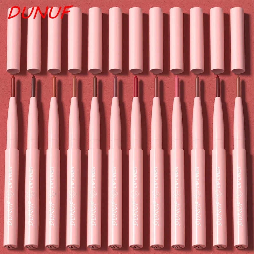 12 Colors Lip Liner Lip Pencil Set Matte Lipstick Waterproof 24 Hours Long Lasting Korean Lip Tint Makeup For Women Cosmetics
