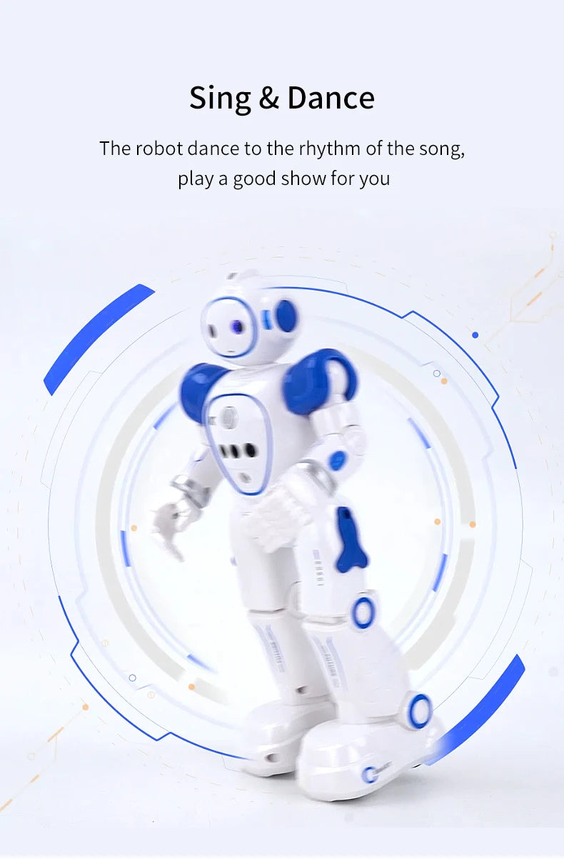 Robot Rc Emo Samrt Intelligent 2.4G Infrared Sensor Wireless Dance Music Robo Remote Control Programming Robot Toys for Girls