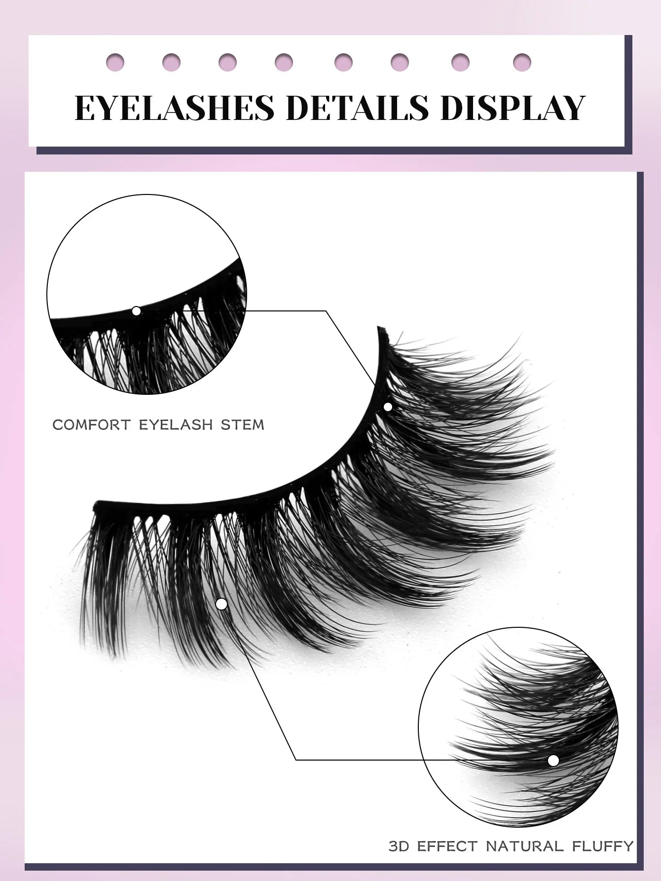 Veltrinay Fake Lashes 3D Mink Lashes Soft False Eyelashes Natural Thick Faux Mink Eyelashes Extention Makeup