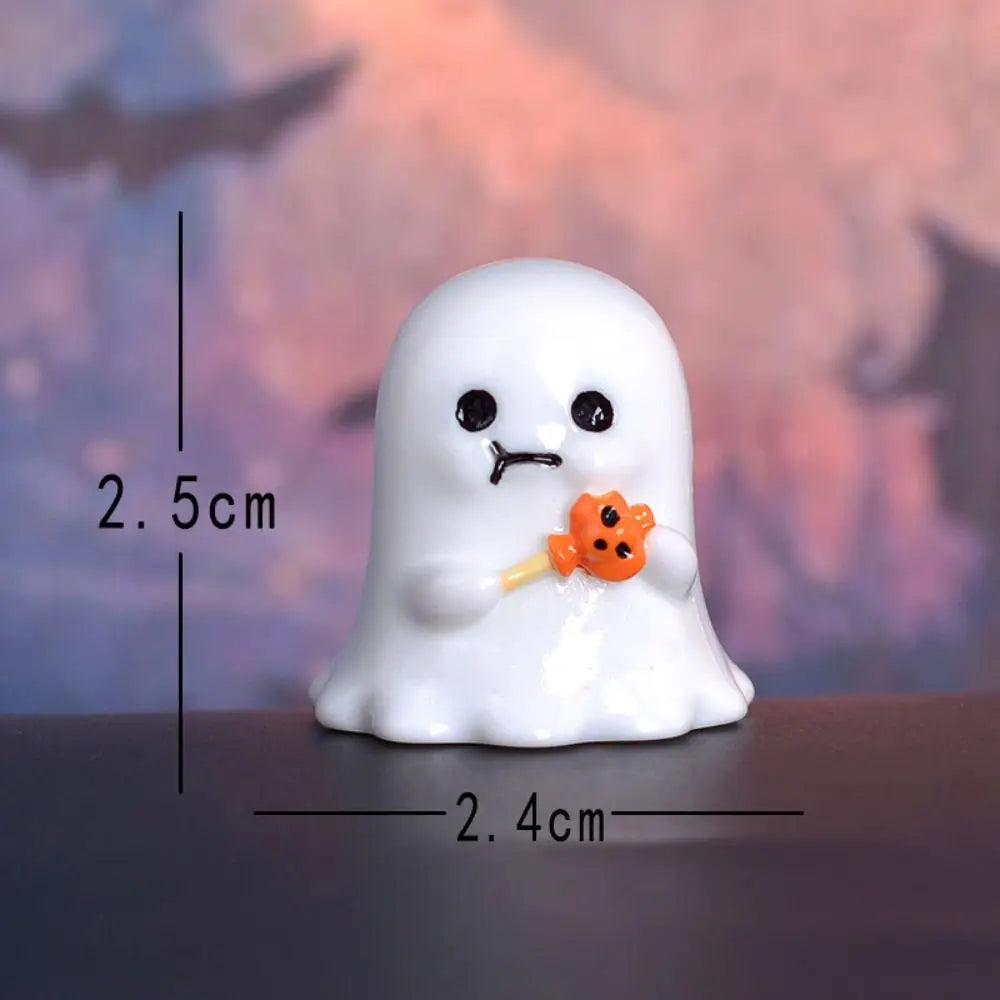 Cute Pumpkin Halloween Resin Craft Resin Decoration DIY Accessories Micro Landscape Figurines Mini Ornaments Ghost Decoration