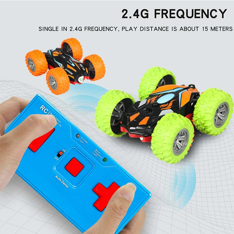 Double-side Roll 3D Flip Remote Control RC Car Robot Drift-Buggy Crawler Battery Operated Stunt Machine USB Radio Controlled Toy