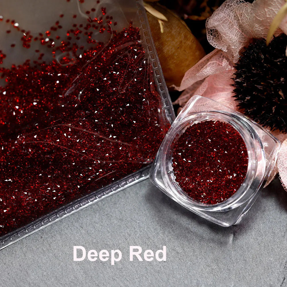 1440pcs/bag 1.2mm Wholesale Mini Pixie стразы Non Hotfix Rhinestone Micro Crystal Zircon Nail Art Rhinestones Decoration