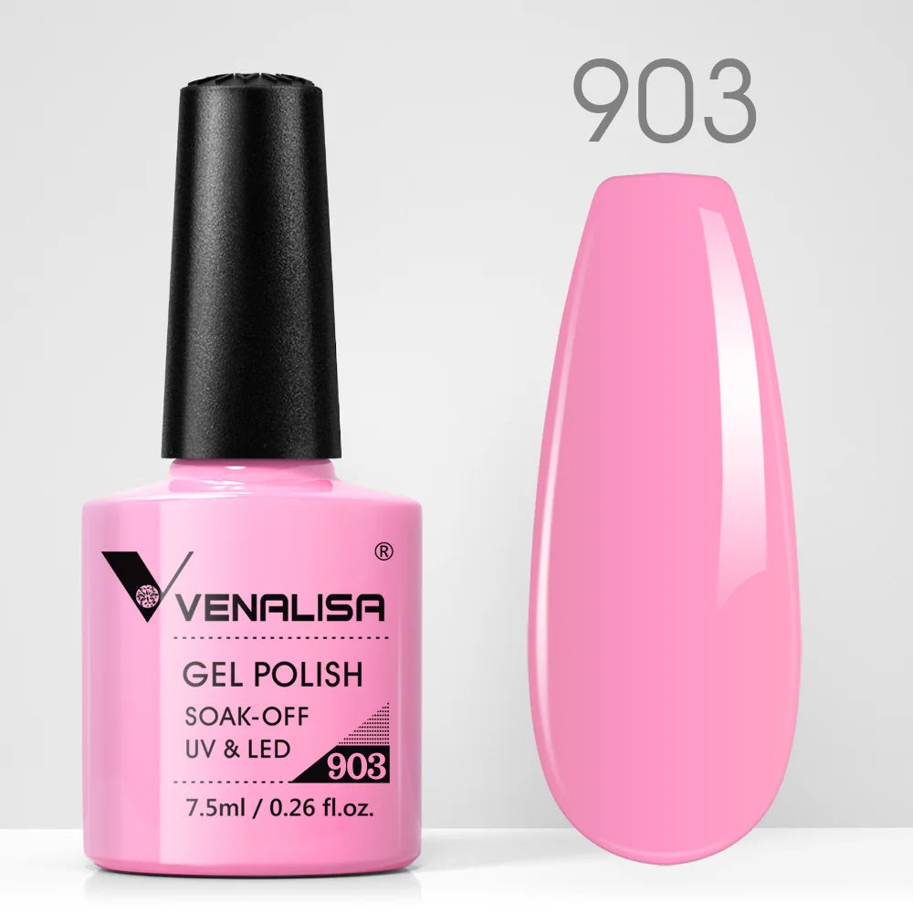 VENALISA Nail Gel Polish Semi Permanent Gellack Nail Art Salon TPO Free Glitter 7.5ml Soak off Organic UV LED Nail Gel Varnish