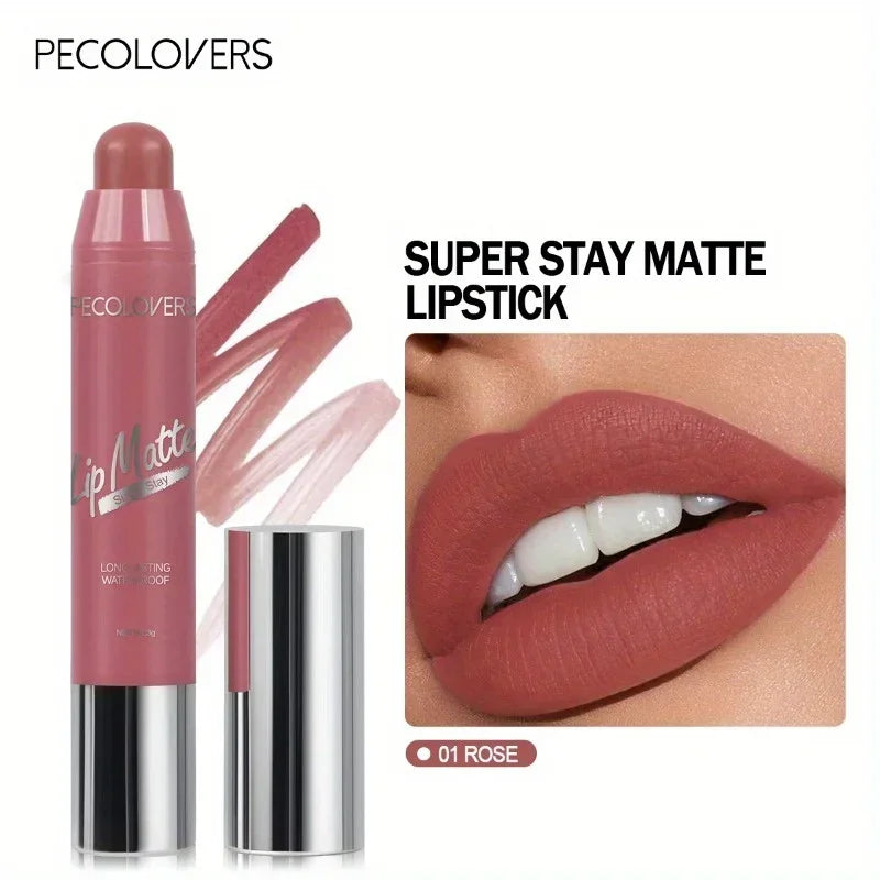 Velvet Lipstick Lasting Nude Matte Lipstick Non-stick Waterproof Sexy Lip Balm Lip Pencil Women Cosmetics Makeup