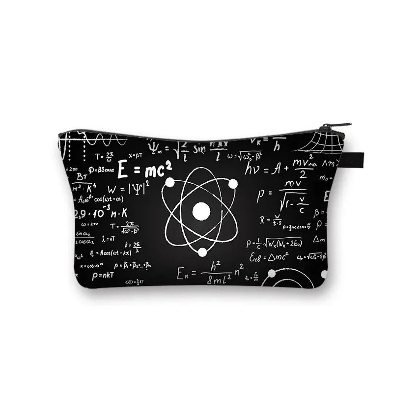 Periodic Table of Elements Print Cosmetic Case Science Chemistry Makeup Storage Pouch Beauty Bag Napkin Bag Lipstick Bag Gift