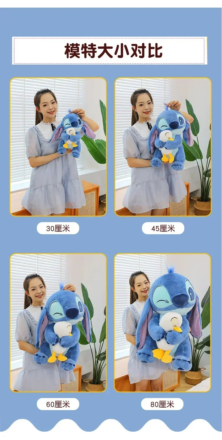 30/45cm  Stitch Plush Toy - Cute Lilo & Stitch Doll,Kawaii Donald Duck Stuffed Animal,Soft Birthday Gift for Kids Children