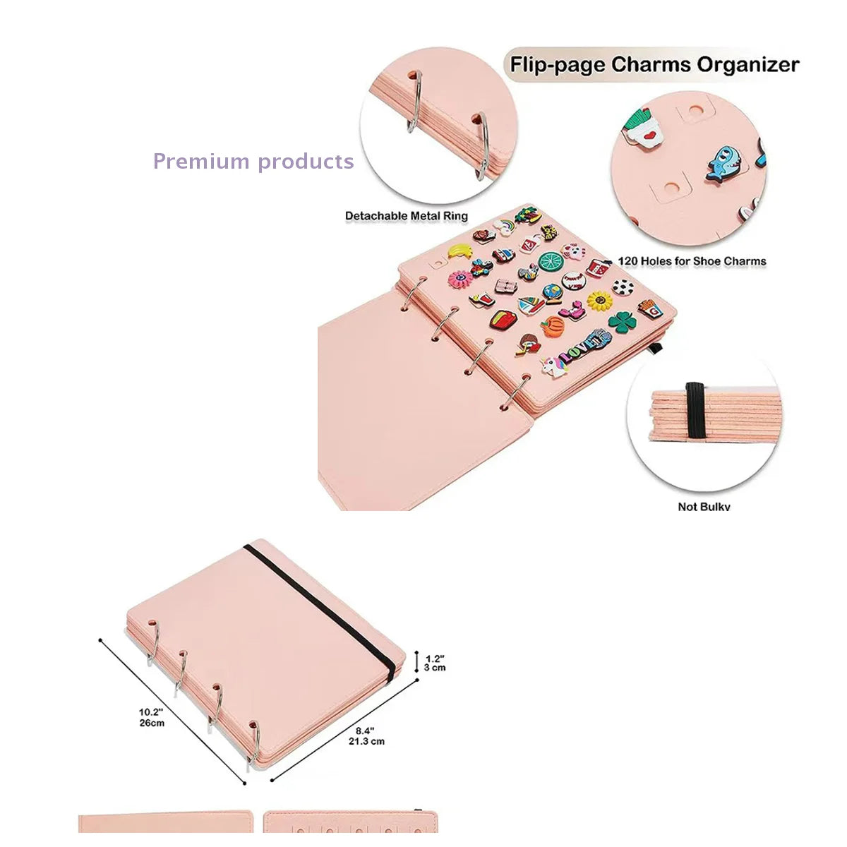 Practical Felt Pin Display Book Storage Case - Pin Organizer Bag Protective Cover Brooch Earring Storage Holder for Collectors