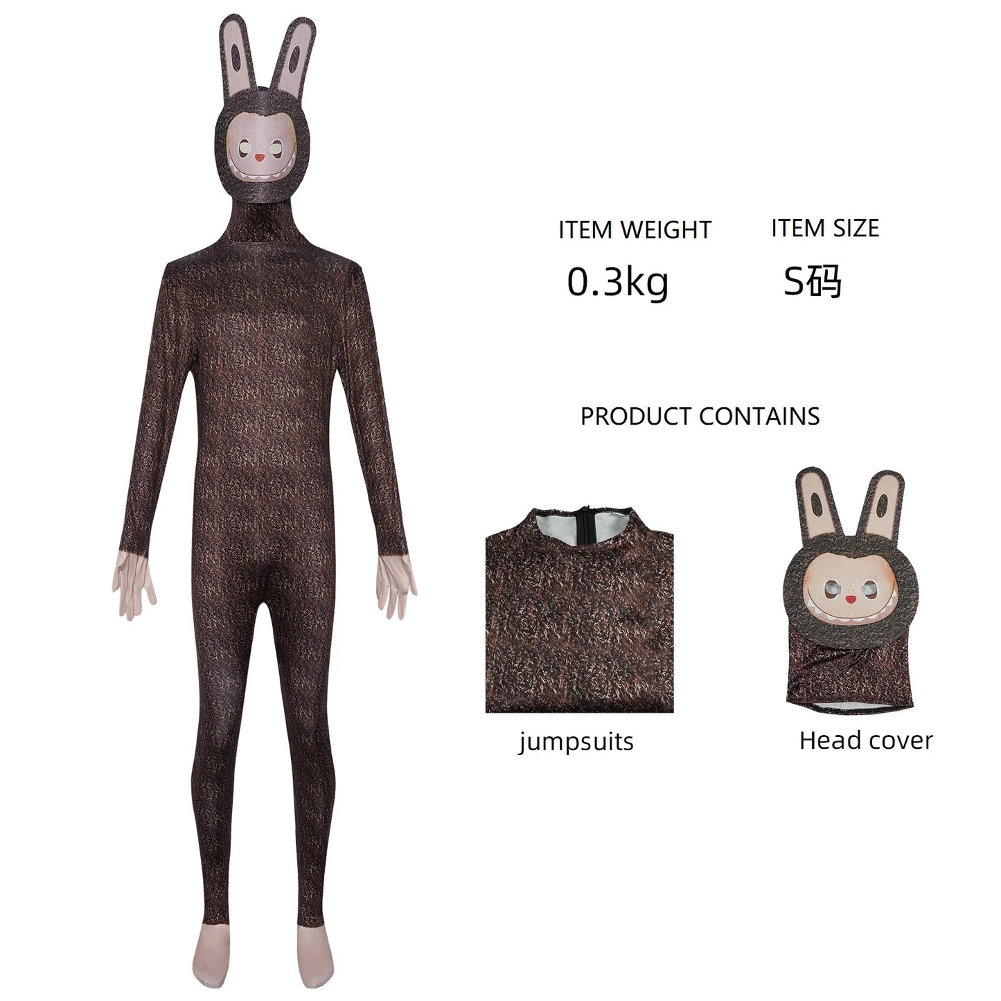 NEW Labubu cos costume Halloween Labbu adult children's one-piece cosplay anime stage performance costume