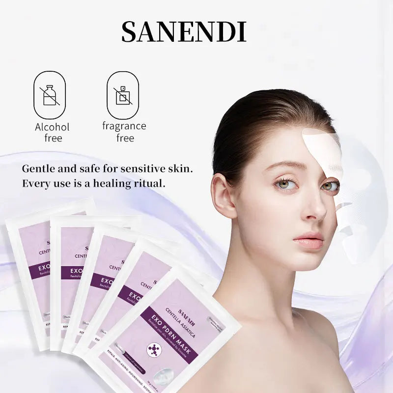 Newest PDRN ExoBio Collagen Face Masks Sheet Centella Asiatica Skincare Hydrating Elasticity Anti-aging Repair Pore Minimizing