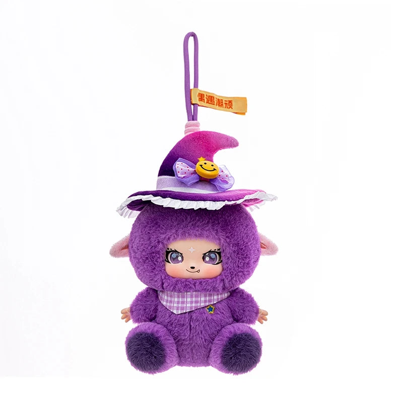 Cute Halloween Witch Doll Vinyl Face Plush Toys Colorful Dolls Popular Stuffed Plush Toys for Kids Witch Gifts Halloween Party