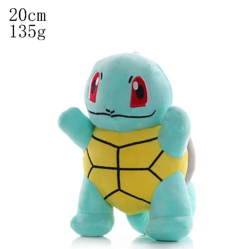 20cm Pikachu Pokemon Plush Doll Charmander Bulbasaur Squirtle Psyduck Eevee Plush Soft Stuffed Animals Peluche Plushie Toy Gifts