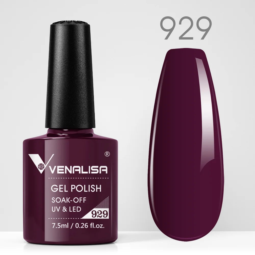 VENALISA Nail Gel Polish Semi Permanent Gellack Nail Art Salon TPO Free Glitter 7.5ml Soak off Organic UV LED Nail Gel Varnish