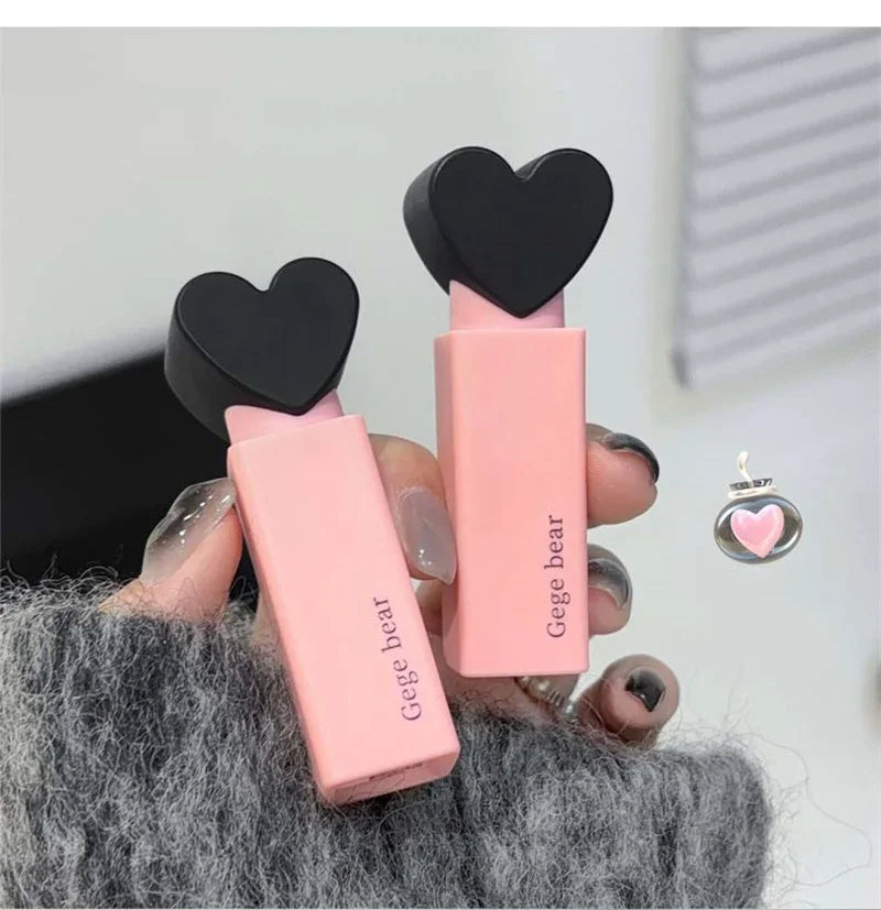 Dream Love Heart Lipstick Velvet Matte Lip Mud Clay Lip Gloss Liquid Lip Tint Cream Pigment Long Lasting Silky Lips Cosmetics