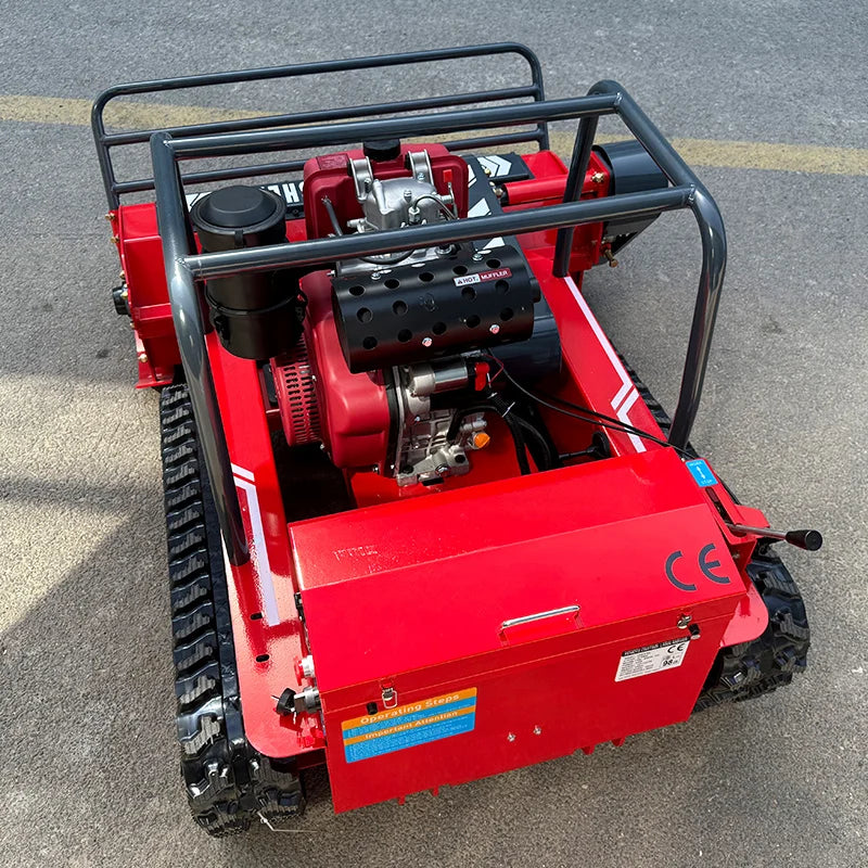 Customized Hot Sale Crawler Robot  Self-propelled Garden Remote Control Flail  Mower