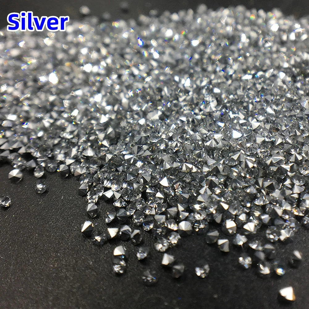1440pcs/bag 1.2mm Wholesale Mini Pixie стразы Non Hotfix Rhinestone Micro Crystal Zircon Nail Art Rhinestones Decoration
