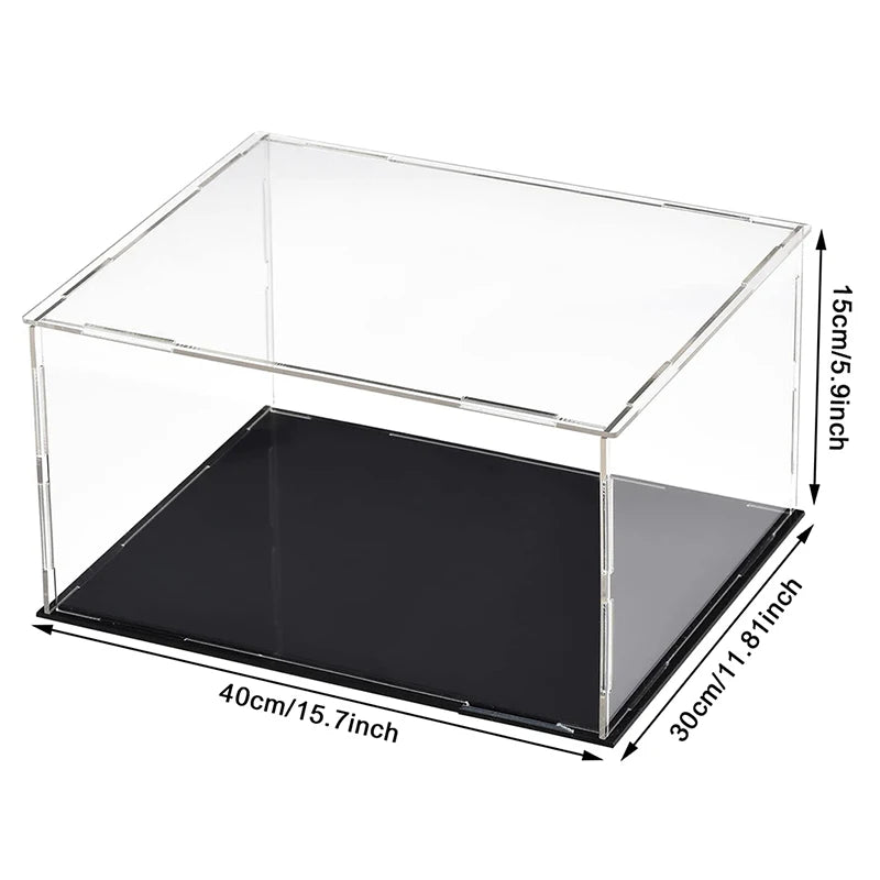 Clear Acrylic Display Case Dustproof Toy Car Trucks Vans Model Box Collection Storage Countertop Show Box