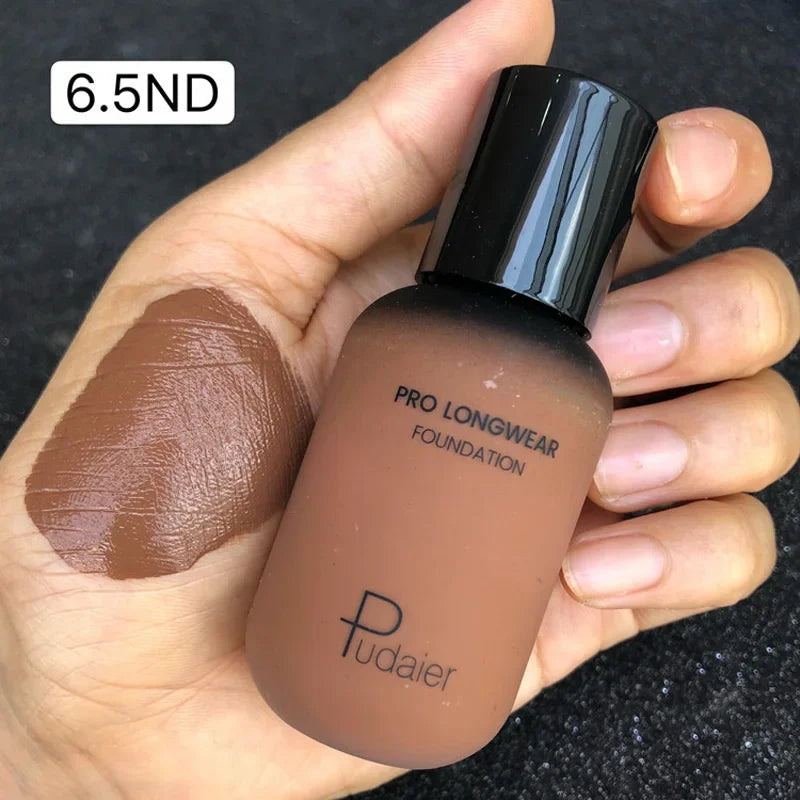 40ML Face Liquid Foundation Full Concealer Makeup Waterproof Base Brighten Whitening Cover Dark Circle Matte Foundation Cosmetic