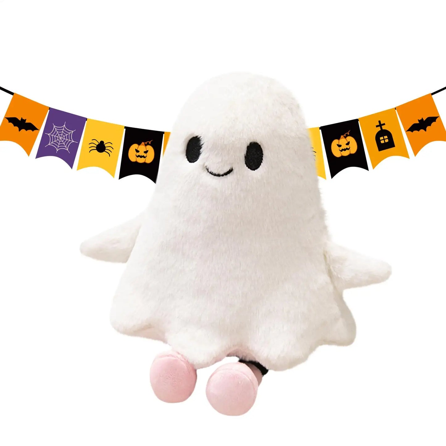 2025 Latest Halloween Ghost Doll Kawaii Stuffed Plush Toy Doll Cartoon Cute Children's Birthday Gifts