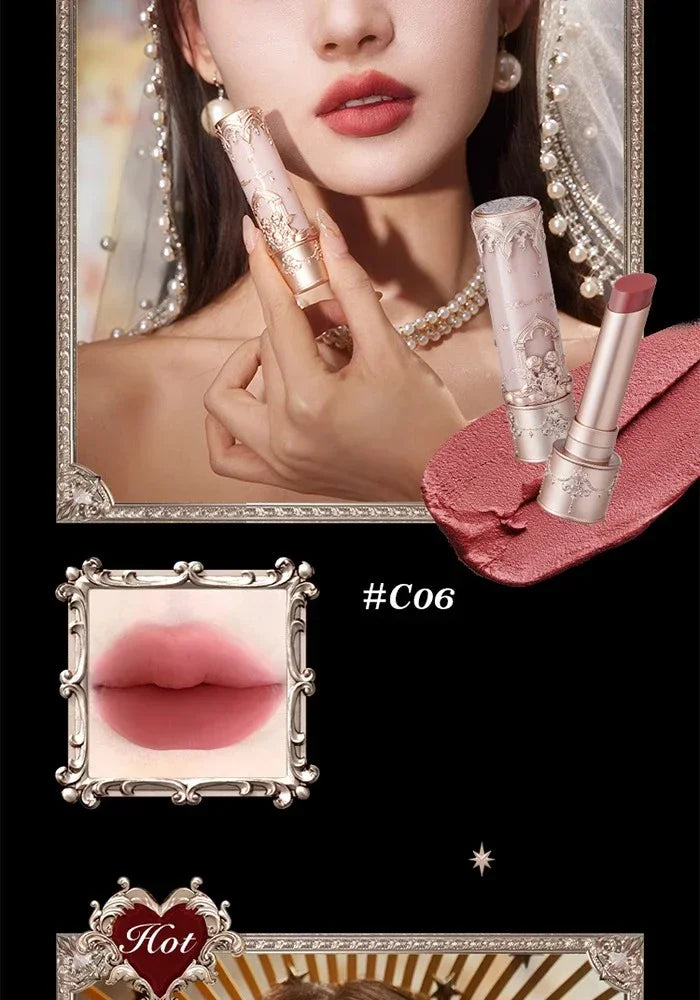 Flower Knows Little Angel Velvet Matte Lipstick Waterproof Long Lasting Soft Moisturizing Lip Gloss K Beauty Clean Girl Makeup