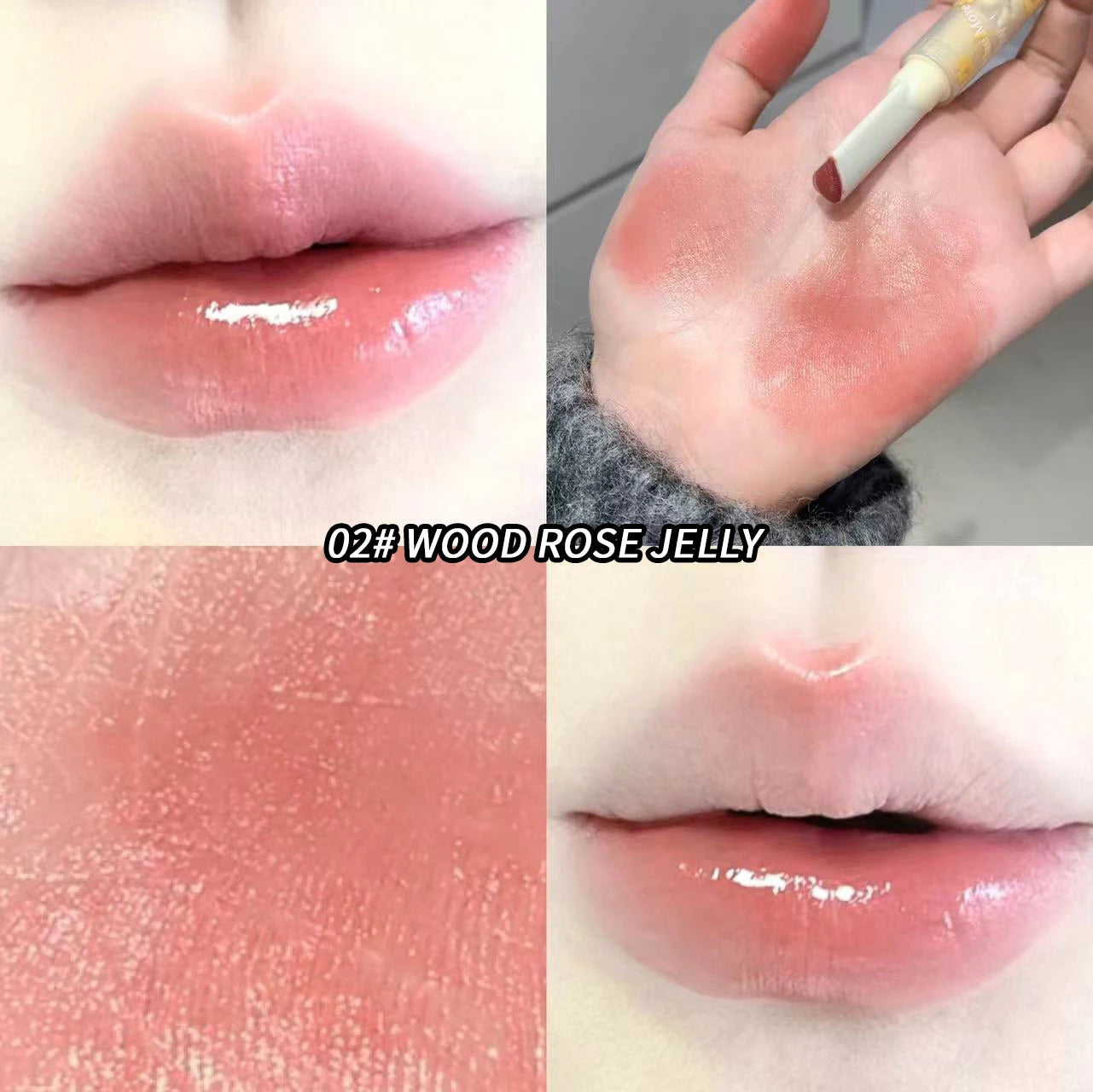 Jelly Heart Lipstick Gogo Little Bear Flower Language Secret Meaning Moisturizing and Hydrating Color Lipstick Pen