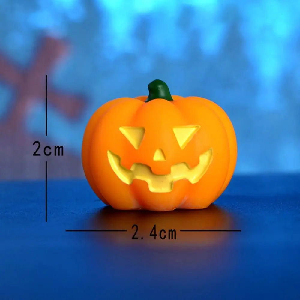 Cute Pumpkin Halloween Resin Craft Ghost Decoration Resin Decoration Micro Landscape Figurines Mini Ornaments DIY Accessories