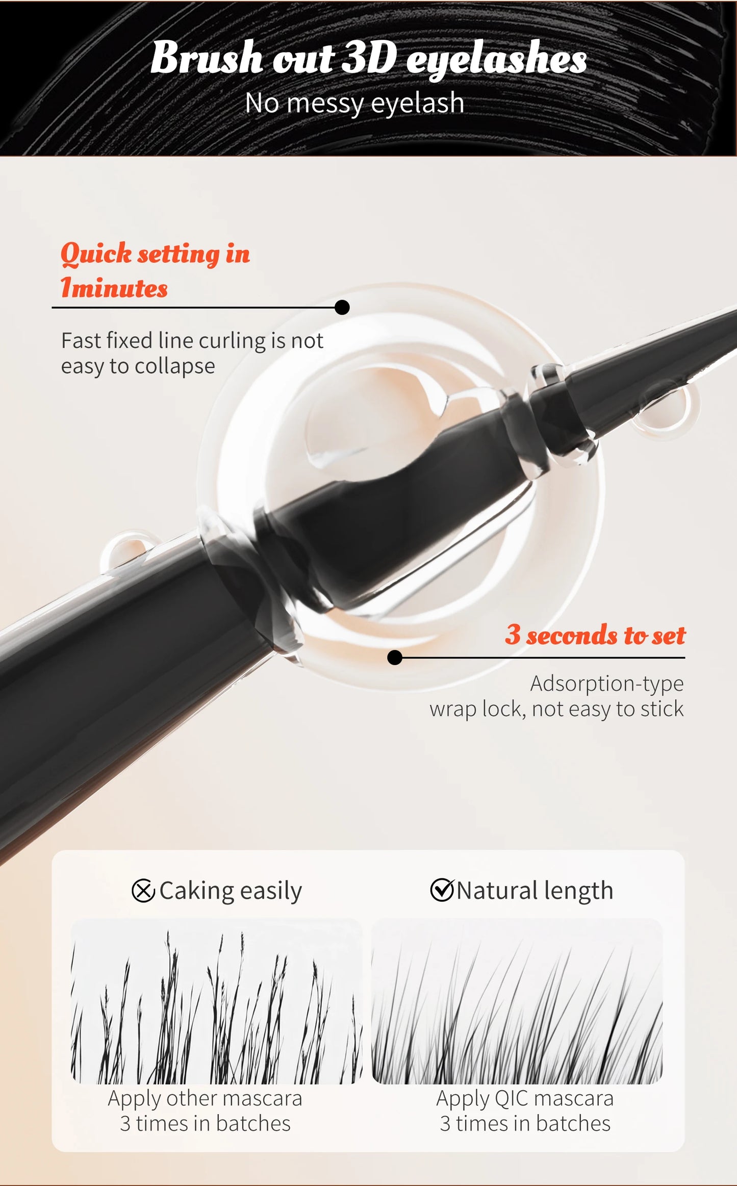 Black waterproof Mascara for all Lengthening make up products Eyelash Extension Eye Lashes mascara 4d effect Korean cosmetics