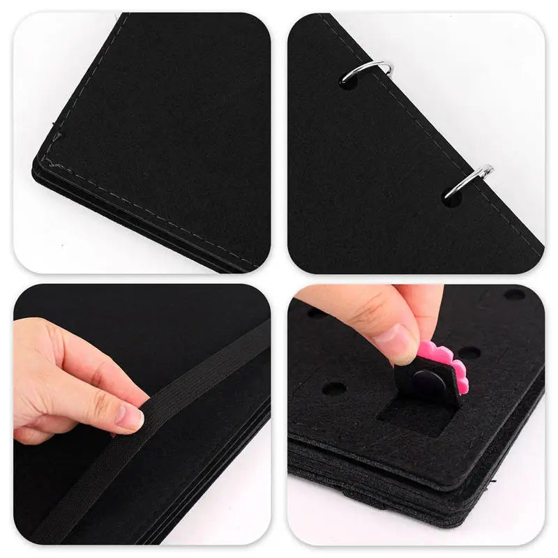 Pin Display Book Storage Pin Storage Case Practical Felt Pin Organizer Bag Protective Cover Brooch Earring Storage Holder Page