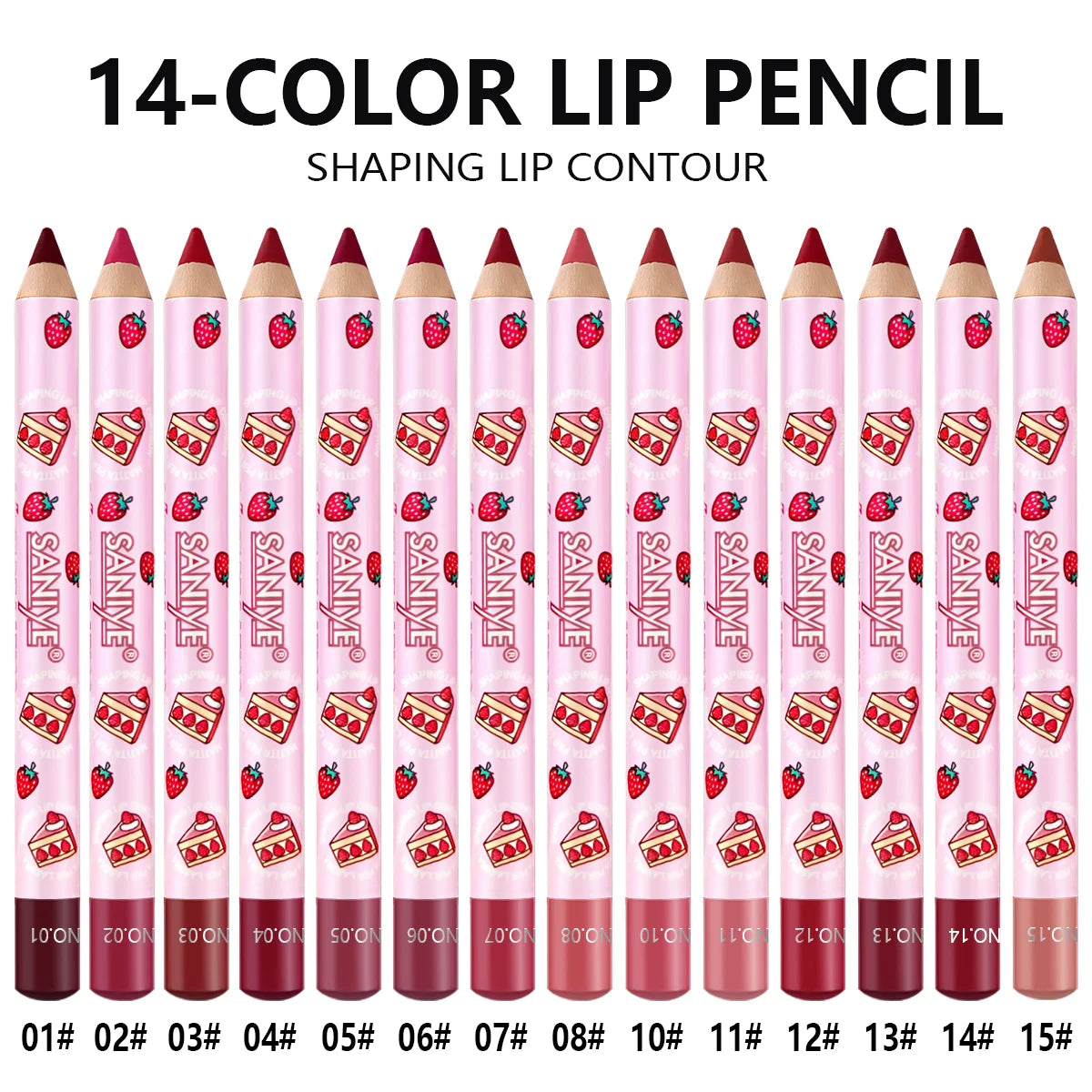 1pc Matte Lipstick & Liner Pen, Waterproof, Long-Lasting, Non-Stick, Berry Shades for All Skin Types, Makeup Pencils for Women
