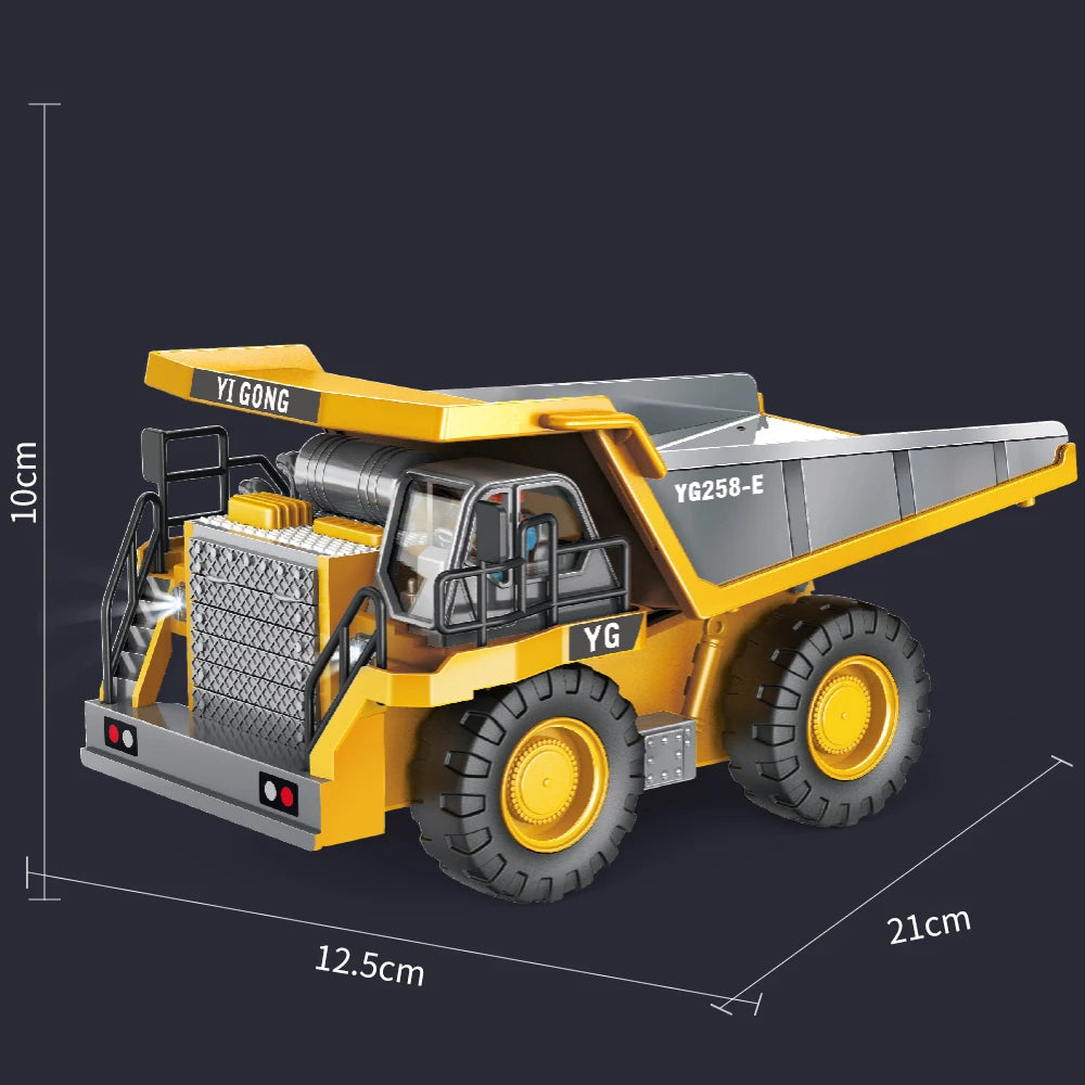 Excavator RC Car Toys Remote Control Car Toys For Boys Radio Control Excavator Dump Truck Bulldozer Electric Car Kids Toys Gift