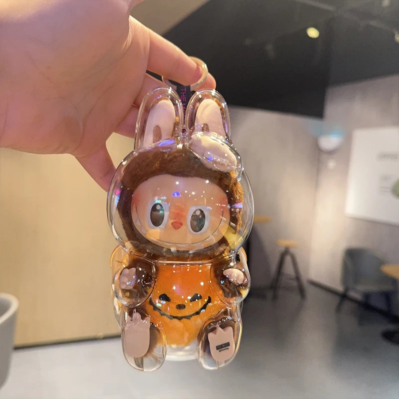 LABUBU Have A Seat Transparent Case Labubu Plastic Case Backpack Charms