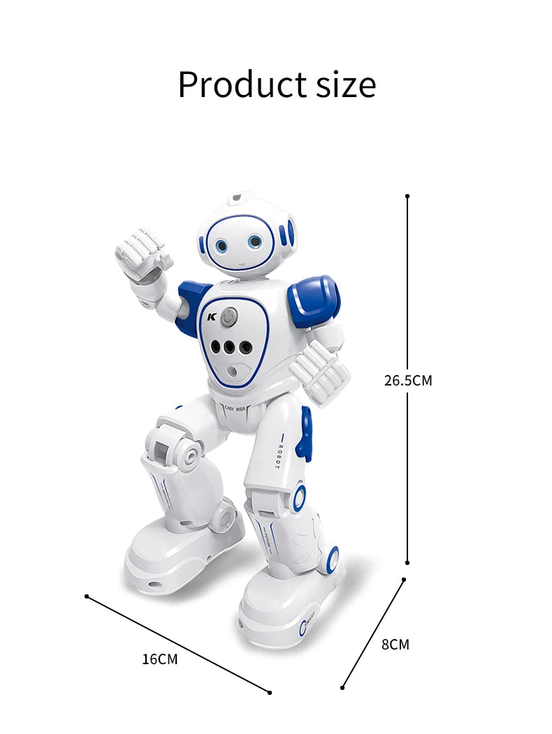 Robot Rc Emo Samrt Intelligent 2.4G Infrared Sensor Wireless Dance Music Robo Remote Control Programming Robot Toys for Girls
