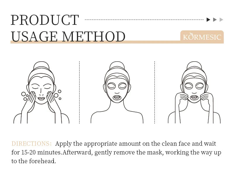 Kormesic 24K Gold Snail Peel-Off Facial Mask Moisturizing Nourishing Hydrating Face Masks Skin Care Products