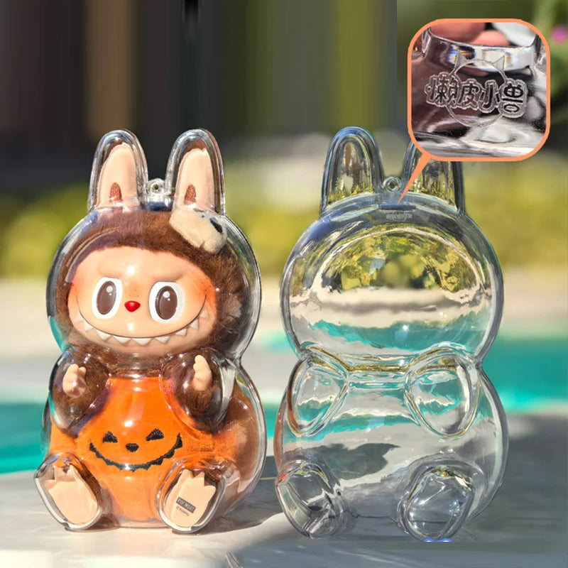 LABUBU Have A Seat Transparent Case Labubu Plastic Case Backpack Charms