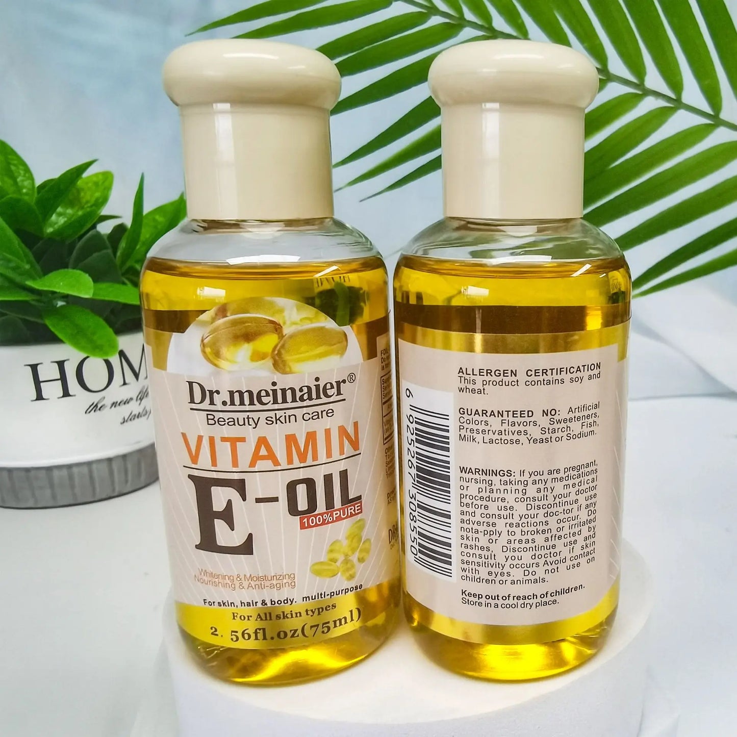 Vitamin E Face Essence Oil Morning & Night Whitening Shrink Pores Anti Wrinkle Aging Freckle Repair Face Skin Care Essence 75ml