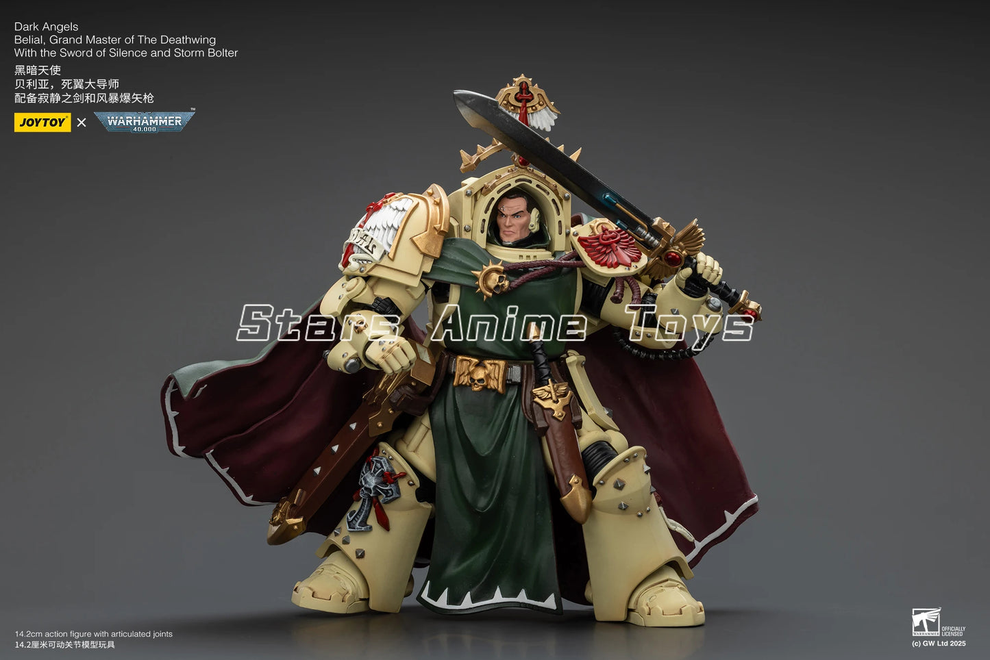 Warhammer 40000 Dark Angels Belial Grand Master of The Deathwing with The Sword of Silence and Storm Bolter