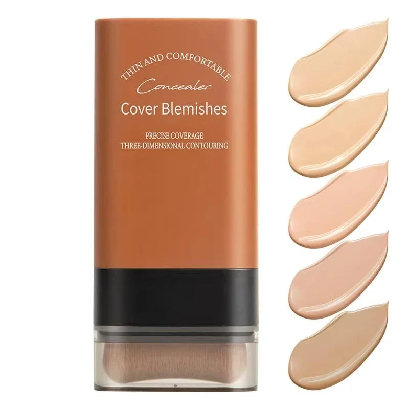 Matte Foundation Cream Stick Multi-Use Eraser Makeup Full Coverage Waterproof Lasting Oil-control Cover Acne Base With brush
